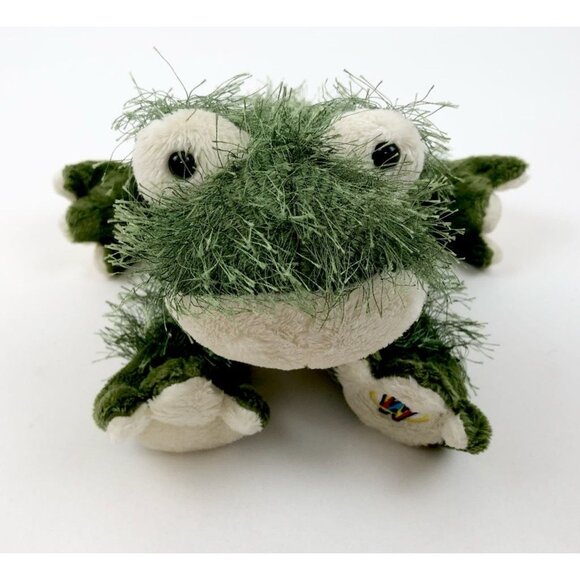 Webkinz Green Fuzzy Frog Ganz Toad Stuffed Animal Plush Soft Toy Pet No Code - Picture 4 of 11